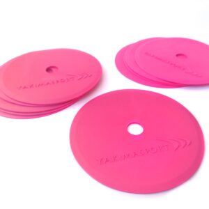 Training markers (marking mats) - set of 10 pink Yakimasport